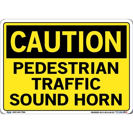 Vestil Vinyl Label Sign, 7-1/2" H, 10-1/2" W, Vinyl Label, Rectangle, English, SI-C-08-A-LB-011 SI-C-08-A-LB-011